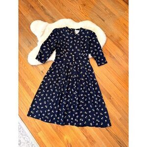 Vintage 90s SL Fashions MidiβFloral Sundress Size 14